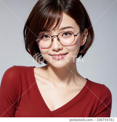 人工智能生成的圖像 [人] 戴眼鏡的女人 106754781