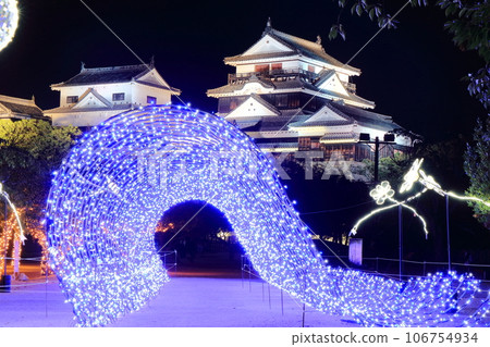伊予松山城和燈飾 伊予松山城和燈飾 106754934