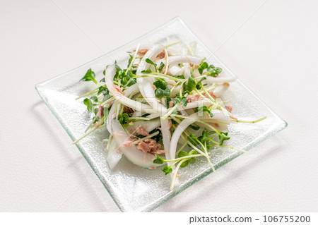 Crunchy salad with mushrooms and onions Crunchy salad with mushrooms and onions 106755200