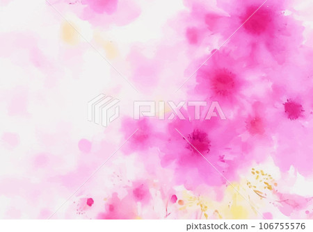 Beautiful pink flowers and abstract pink background (AI image) 106755576