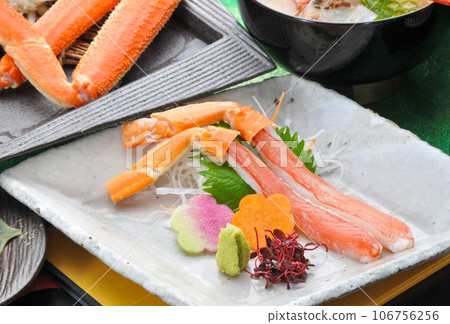Crab dishes, sashimi, sashimi 106756256