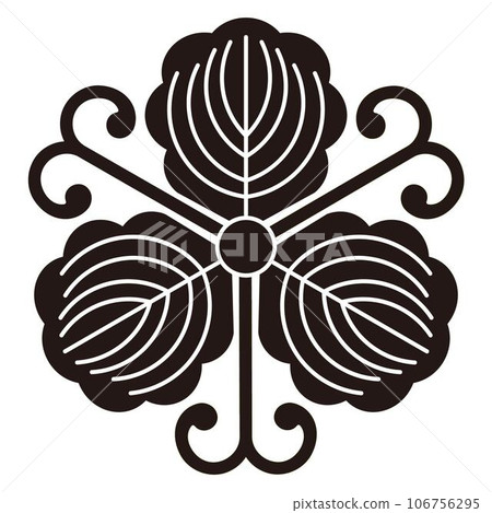 The family crest “Tsurigaku” has oak and vine motifs. The family crest “Tsurigaku” has oak and vine motifs. 106756295