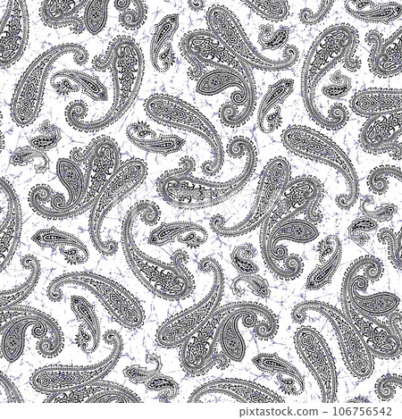 佩斯利圖案非常適合紡織品和背景， 106756542