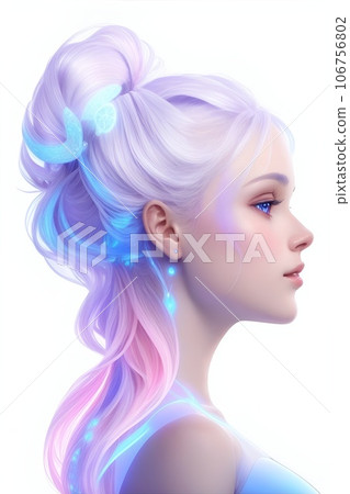 擁有天使般閃耀光環的女神 擁有天使般閃耀光環的女神 106756802