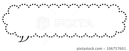 Speech bubble illustration 11 [dotted line] 106757601