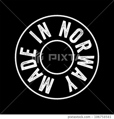 Made in Norway text emblem stamp, concept background 106758581