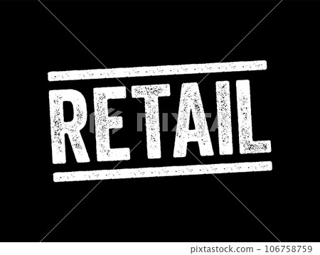 Retail text stamp, business concept background Retail text stamp, business concept background 106758759