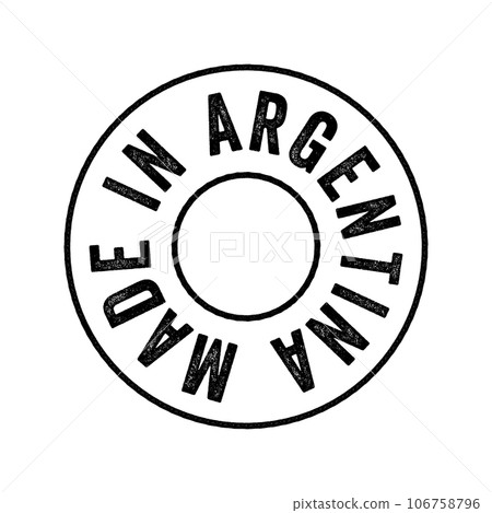 Made in Argentina text emblem stamp, concept background Made in Argentina text emblem stamp, concept background 106758796