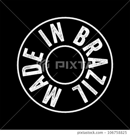Made in Brazil text emblem stamp, concept background Made in Brazil text emblem stamp, concept background 106758825