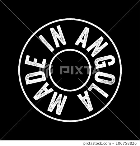 Made in Angola text emblem stamp, concept background Made in Angola text emblem stamp, concept background 106758826