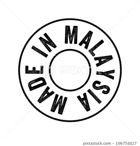 Made in Malaysia text emblem stamp, concept background Made in Malaysia text emblem stamp, concept background 106758827