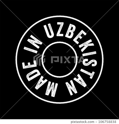 Made in Uzbekistan text emblem stamp, concept background Made in Uzbekistan text emblem stamp, concept background 106758838
