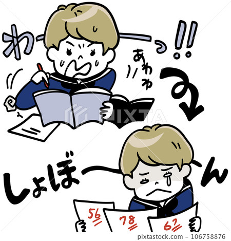 Even though I studied all night for the test, I still didn't do well on the test. Even though I studied all night for the test, I still didn't do well on the test. 106758876