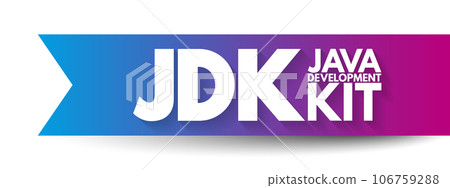 JDK - Java Development Kit acronym, technology concept background JDK - Java Development Kit acronym, technology concept background 106759288