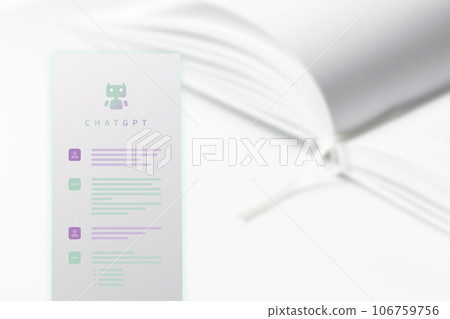 ChatGPT 網站的智能手機圖像 106759756