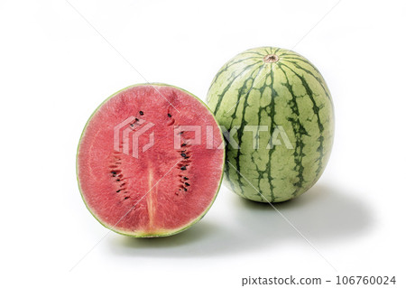 Fresh watermelon, Kodama watermelon, summer image, Kodama watermelon, Pinot Girl image material 106760024