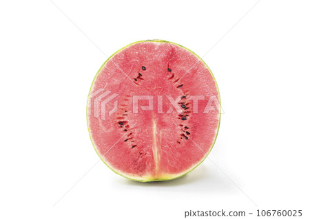 新鮮西瓜，小玉西瓜，夏天形象，小玉西瓜，皮諾女孩形像素材 106760025