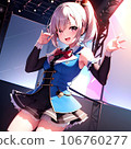 Beautiful girl with a lovely smile, anime style, idol style Beautiful girl with a lovely smile, anime style, idol style 106760277