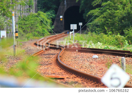 Scenery of Tosa Saga Station on the Tosa Kuroshio Railway 106760282