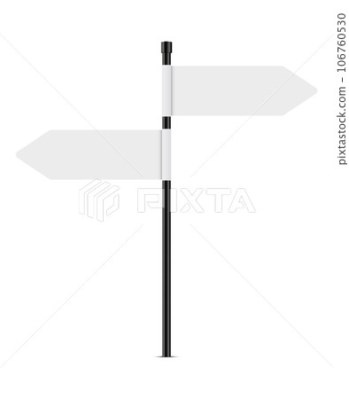 blank road signpost. Vector illustration blank road signpost. Vector illustration 106760530