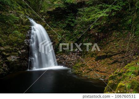 Autumn red-eye-eye-standy waterfall Autumn red-eye-eye-standy waterfall 106760531