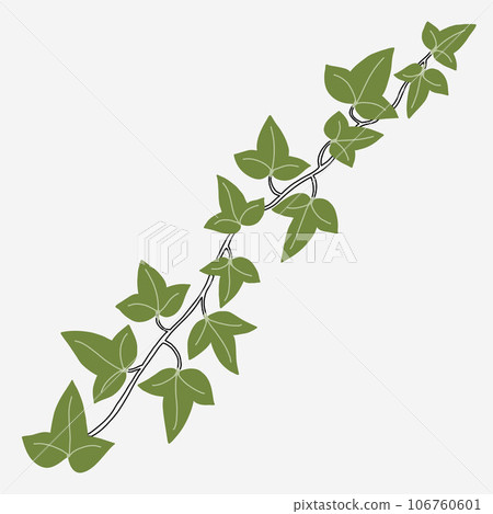 Floral ivy drawing decorative ornament flat design. 106760601