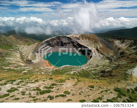 Aerial view of Mt. Zao in summer Aerial view of Mt. Zao in summer 106761324