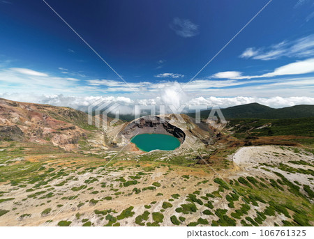 Aerial view of Mt. Zao in summer Aerial view of Mt. Zao in summer 106761325