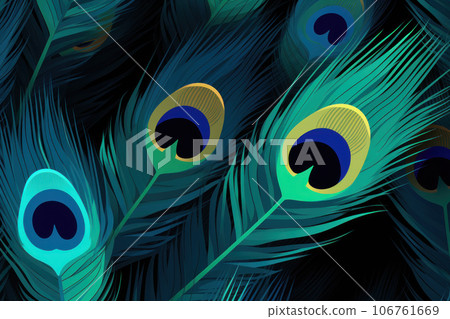 Background of peacock feathers 106761669
