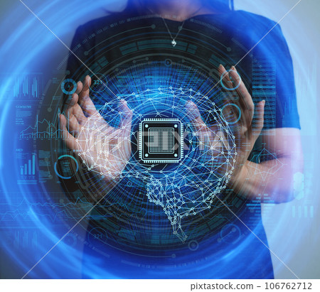 artificial intelligence hologram 106762712