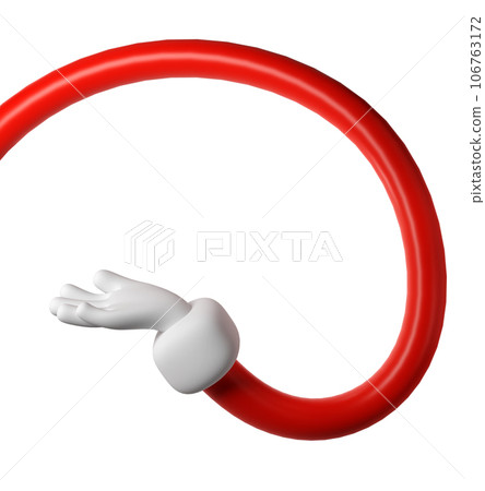 Cute cartoon hand 3D open palm hand of Santa Claus Christmas icon. Rendering winter take, giving, holding something. Friendly funny style isolated with clipping path gesture illustration Cute cartoon hand 3D open palm hand of Santa Claus Christmas icon. Rendering winter take, giving, holding something. Friendly funny style isolated with clipping path gesture illustration 106763172