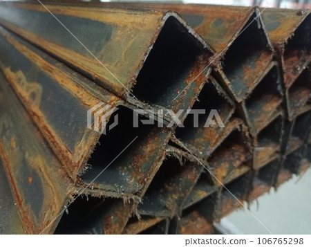 Metal profile geometric shape in large quantities. Metal profile geometric shape in large quantities. 106765298