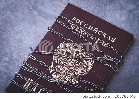 Ban for Russian citizens. Passport blocked. Closed borders. Ban for Russian citizens. Passport blocked. Closed borders. 106765446