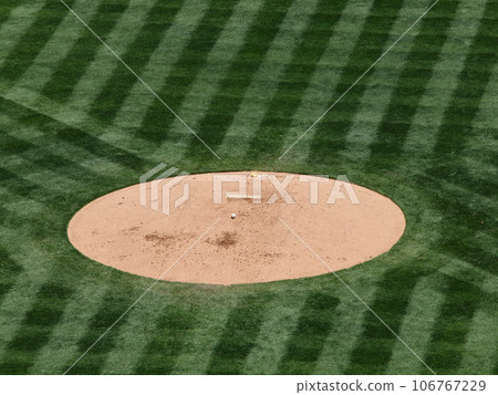 baseball rest on a mound baseball rest on a mound 106767229