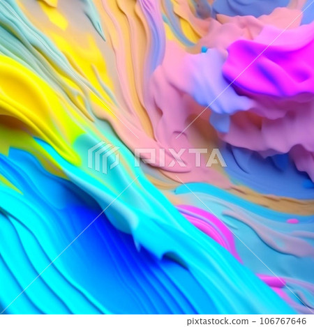 Abstract colorful oil painting. Colorful abstract background with letters and numbers. Illustration drawn by artificial intelligence, neural network. Abstract colorful oil painting. Colorful abstract background with letters and numbers. Illustration drawn by artificial intelligence, neural network. 106767646