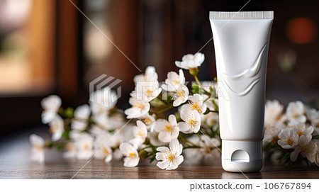 Camomile cream mock up 106767894