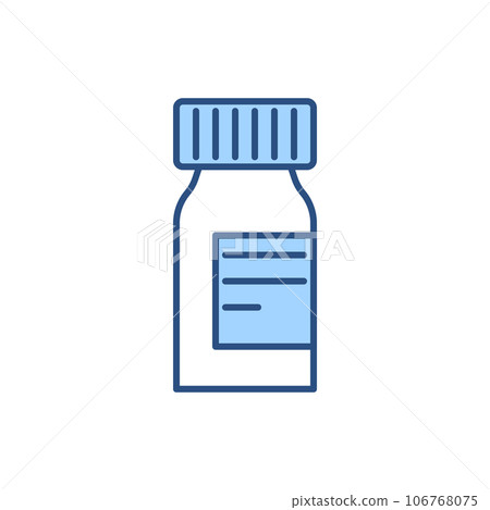 Pills Bottle Vector Icon 106768075