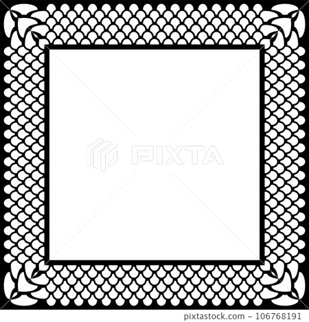 Abstract Square Pattern for Decorative Frame. Vector Art. Abstract Square Pattern for Decorative Frame. Vector Art. 106768191