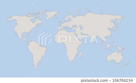 World map. Vector abstract map 106768234