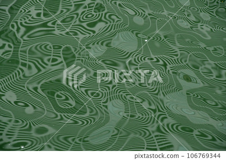 A beautiful abstract painting drawn on the water surface (a deformed and intricate pattern like concentric circles based on blue-green) A beautiful abstract painting drawn on the water surface (a deformed and intricate pattern like concentric circles based on blue-green) 106769344