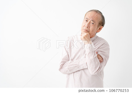 Senior man worried Senior man worried 106770253