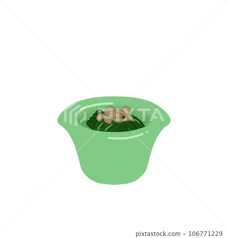 菠菜燉在一個小碗裡 菠菜燉在一個小碗裡 106771229