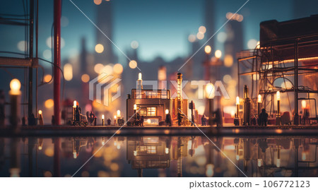 小鎮的夜晚，有一座微型工廠 106772123