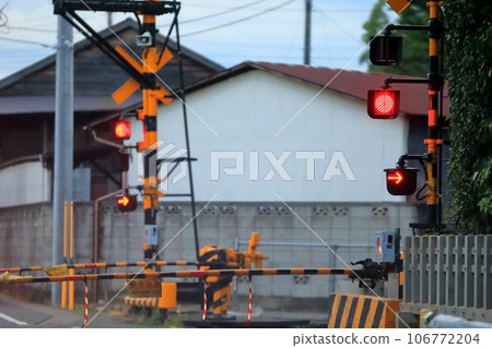 Railroad crossing alarm image Railroad crossing alarm image 106772204
