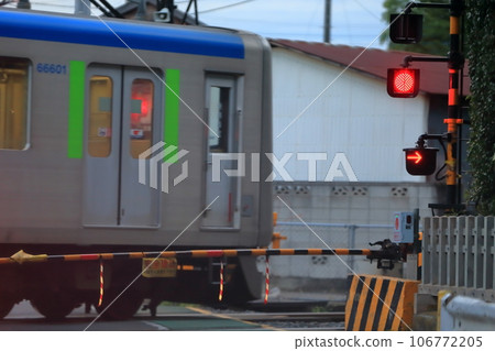 Railroad crossing alarm image Railroad crossing alarm image 106772205
