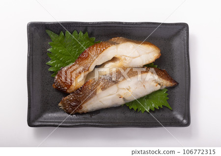 Grilled Japanese flounder marinated in Saikyo miso 106772315