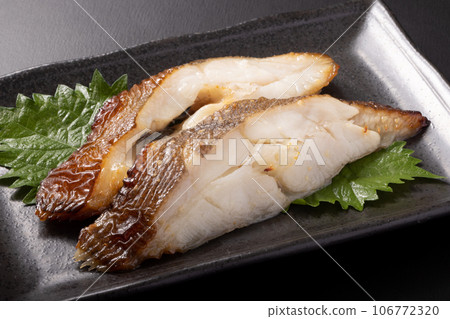Grilled Japanese flounder marinated in Saikyo miso 106772320