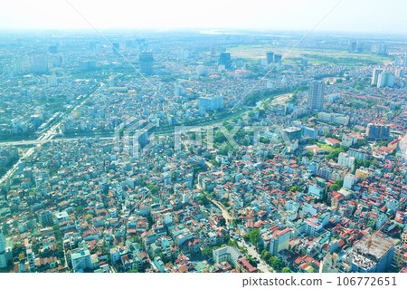 Vietnam capital Hanoi blue sky view Vietnam capital Hanoi blue sky view 106772651