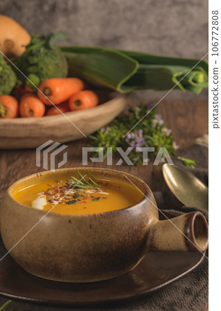 Healthy Pumpkin soup Healthy Pumpkin soup 106772808