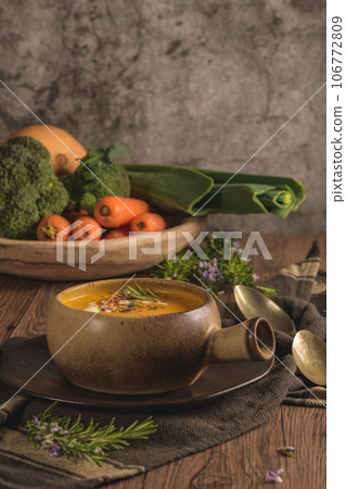 Healthy Pumpkin soup Healthy Pumpkin soup 106772809